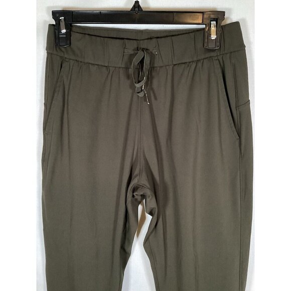 JISAI Nylon Pants Olive Green Jogger Drawstring Gorpcore Activewear Womens Small - Picture 3 of 8